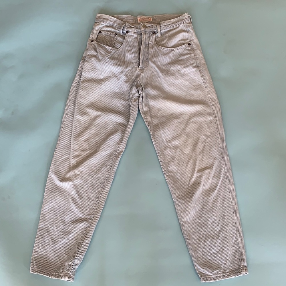 Repaired Striped Vintage Guess Jeans